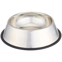 Global – Bol en acier inoxydable antidérapant pour chat – 17 cm – 0,9 L – Type d'animal, Matières