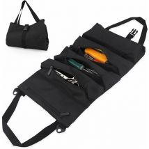 Memkey - Trousse à Outils Multifonction Sac à Outils Enroulable Portable Sacoche de Rangement Outils Pliable Sacoches Porte Outils avec 5 Poches