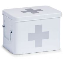 Trousse de premiers soins en métal, boîte médicale, 22x16x16 cm, ZELLER