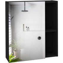 Trousse de secours Labelle avec 2 étagères extérieures, 3 étagères intérieures et un miroir intégré.