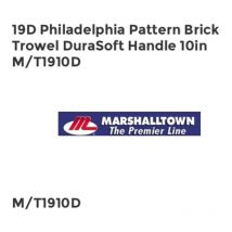 Marshalltown - 19D Philadelphia Pattern Brick Trowel DuraSoft Handle 10in M/T1910D