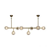 Troyan Lámpara de Techo Colgante Barra 8 Luz Bronce