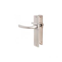 Vachette - Türpaket auf Platte Muze bezault - Achsabstand 195mm - Chrom velours - Entenschnabel 4075/6391 - 086441