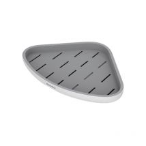 Ensoleille - Trépied de salle de bain, étagère de salle de bain, rangement de toilette mural sans poinçonnage support mural pour lavabo,gris