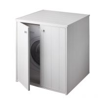 Negrari - Meuble couvre machine à laver pvc xxl de buanderie 5013P