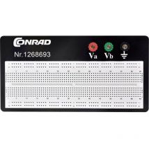 TRU COMPONENTS 0165-40-1-3201B Breadboard Totale poli 840 (L x L x A) 57.15 x 167.3 x 8.4 mm 1 pz.