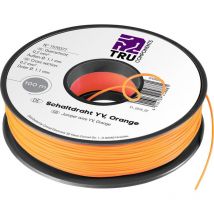 Tru Components - Schaltdraht Yv 1 x 0.20 mm² Schwarz 25 m
