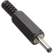 Connecteur basse tension mâle, droit Tru Components 1582376 ø extérieur: 2.4 mm ø intérieur: 0.7 mm 1 pc(s) S652481