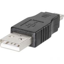 Adaptateur/prolongateur usb mâle- Mini b usb mâle Tru Components 1582501 1 pc(s) S653791