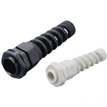 Tru Components - 1593288 Kabelverschraubung Mit Biegeschutzspirale Pg13.5 Polyamid Schwarz (ral 9005)