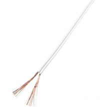 Tru components 93030c533 Fil de câblage 2 x 1 mm² blanc 25 m