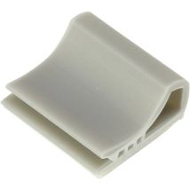 Tru Components - Tc-6645720 Basetta Di Fissaggio Per Cavi Piatti Grigio Chiaro 100 Pz.