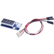 Tru Components – TC-9958908 Display LED Rosso per Arduino – Alimentazione DC 5V, Griglia 2,54mm, 24x48x11mm