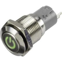 Tru Components 1303013 Las2gqf-11dt/g/12v/s/p Pulsante 48 V/dc 2 A 1x Off / (on) Momentaneo Verde Ip65 1 Pz.