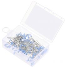 Led bleu rond 3 mm 2500 mcd 30 ° 20 mA 2.7 v, 3.4 v - Tru Components