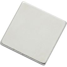 TRU COMPONENTS N35-202002 1564098 Magnet-Pad N35-202002 Silber (L x B) 20 mm x 20 mm 1 St.