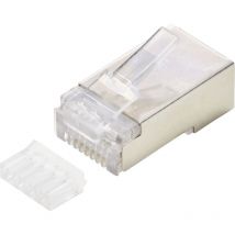 Tc-9878248 Rj45-steckverbinder Modularstecker Cat 6a Stecker, Gerade 1 St. - Tru Components