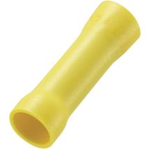 Tru Components – 745485 – Capicorda elettrici 4-6 mm² Giallo – 25 mm – PVC, Ottone stagnato