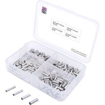 Tru Components - T1903C022 Aderendhülsen-Sortiment 0.75 mm², 1 mm², 1.5 mm², 2.5 mm² Unisoliert Silber