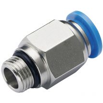 Tru Components - Gerade-Verbinder PC8-G02 Rohr-Ø: 8 mm Gewinde-Maß: G1/4' 1 St.