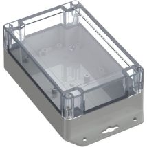 Tru Components - TC-10860804 Flansch-Gehäuse 150 x 100 x 60 Polycarbonat Lichtgrau 1 St.