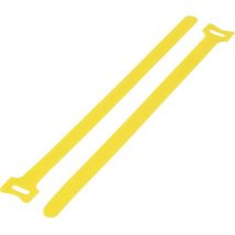 Fascette a strappo per raggruppare Lato morbido e lato rigido (l x l) 310 mm x 16 mm Giallo 20 pz. - Tru Components