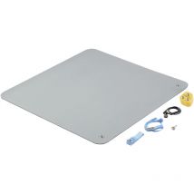 Tru components TC-12356316 ESD-Matten-Set Grau l x b x h) 550 x 550 x 2 mm 1 Set