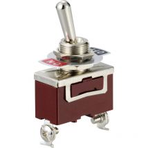 Tru Components - TC-12819620 Interrupteur à levier 250 v/ac 15 a 1 x On/Off à accrochage 1 pc(s) A710733