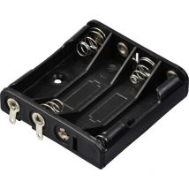 TC-13220584 Support de pile 4x LR3 (aaa) raccordement à souder (l x l x h) 52 x 49 x 13 mm Y739183 - Tru Components