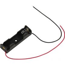 TC-13220604 Support de pile 1x LR6 (aa) raccordement par fils (l x l x h) 58.9 x 17 x 14.2 mm Y739393 - Tru Components