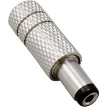 Tru Components - Niedervolt-Steckverbinder Stecker, gerade 5.50 mm 2.10 mm 1 St.