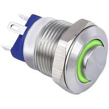 Tru Components - TC-9219004 Bouton-poussoir 48 v/ac 2 a 1 x Off/(On) à rappel vert IP67 1 pc(s)