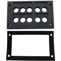 Tc-kdl 2/10 Profilo per introduzione cavi ø (max.) 16 mm pa Nero 1 pz. - Tru Components