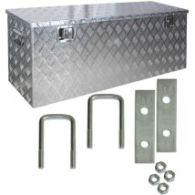 Trucky - Truckbox Deichselbox Box Werkzeugkiste Anhängerbox Alubox Aluminium D210 inkl. Montagesatz