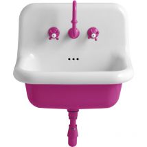 Lavabo School in ceramica 60 cm - True Colors - Fucsia