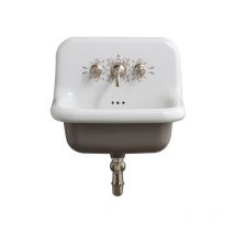 Lavabo in ceramica Retro 60 cm - True Colors - Classico - Bianco