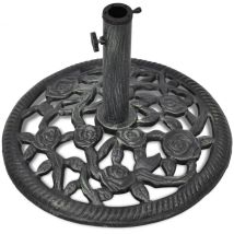 Inlife Socle De Parasol En Fonte 12 Kg 48 Cm