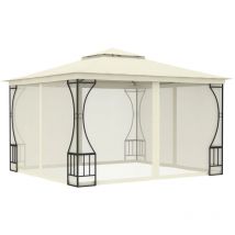 True Deal - inlife Tonnelle avec moustiquaire 300x300x265 cm Crème