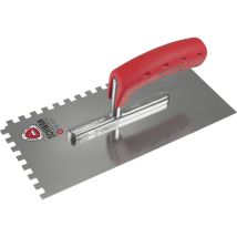 Platoir Longueur 280 Mm Largeur 130 Mm Denture 6x6 Inoxydable Manche En Bois Acier Inoxydable Épaisseur 0,7 Mm