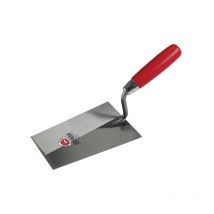 Truelle de maçon tyrolienne L.315mm l.125mm manche bois. Col S CYGNE inox (Par 10)