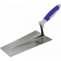 Truelle italienne bi-matière carrée acier 22