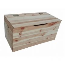 Homeness - Trunk Cassapanca en bois de pin 100 cm meubles et hébergement