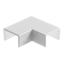 MK - Electric YAF2BQWHI abs Trunking 90DEG Flat Angle 25 x 16mm