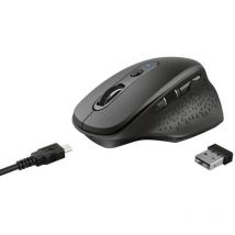Ratón Óptico 2400 dpi Oficina Trust mouse ozaa black Negro