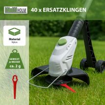 40x Ersatzklingen für Rasentrimmer Rasenkantenschneider Nylonmesser Kunststoffmesser Ersatzmesser