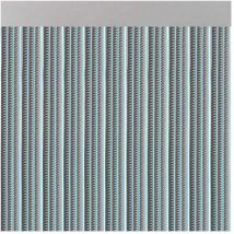 Kunststoffvorhang für Außentüren, Modell Lissabon, Farbe Grau, 90x210cm - M63581 Acudam
