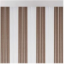 Kunststoffvorhang für Außentüren, Modell Lissabon, Farbe Braun-Kristall, 90x210cm - M63185 Acudam