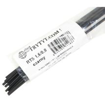 Gaine thermorétractable – 1,6/0,8 mm – 10 pièces – Noir – Longueur 1 m – Température de fonctionnement -55 à +125 °C