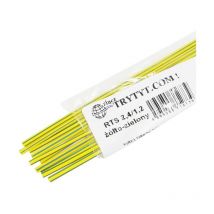 Trytyt - 10x Tubo termorretráctil rts 2.4/1.2 amarillo verde
