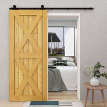 Rail de porte coulissante avec amortisseur, fixation sur chant de porte, Porte Simple 183CM - Tsmst
